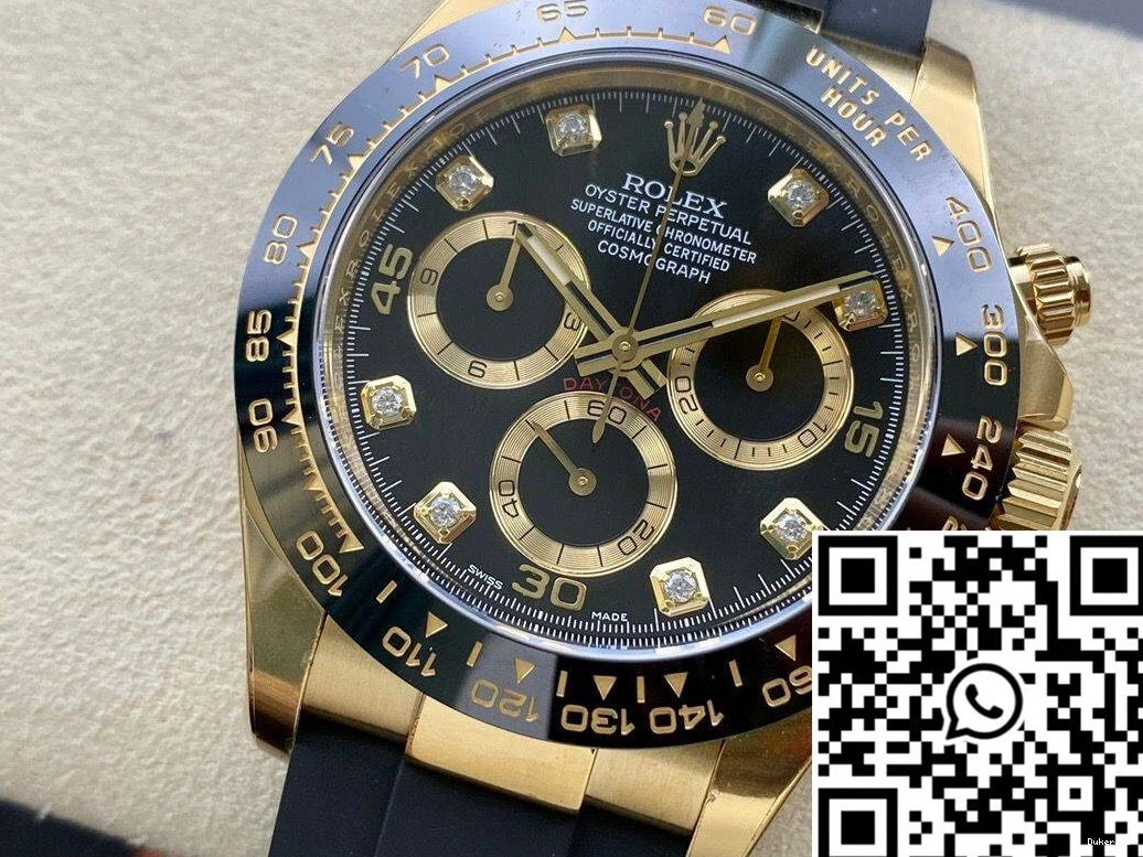 M116518ln-0078 Daytona Rolex Rubber Clean Cosmograph Factory Strap 0223